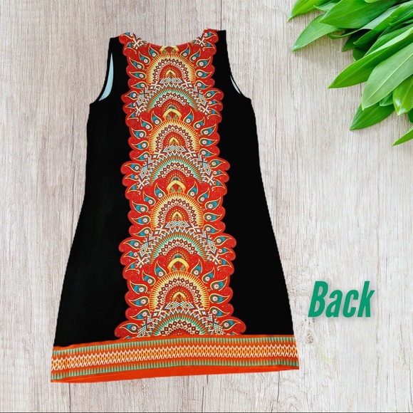 Bohemian Print Ladies Dress - Picture 2 of 2